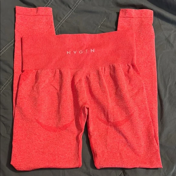 NVGTN Red Leggings - Picture 1 of 3